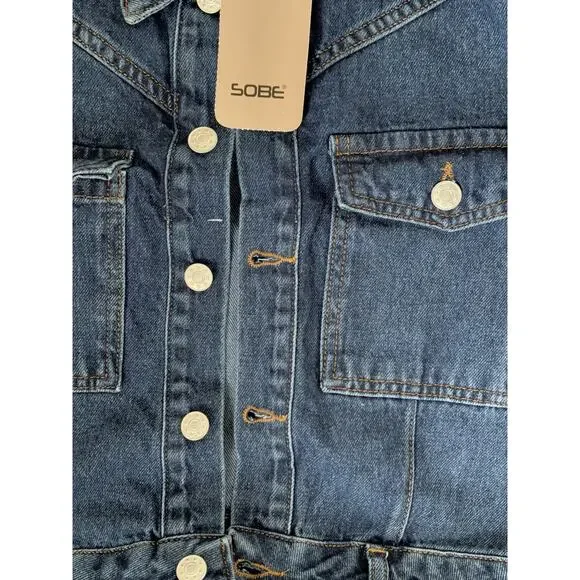 Women Denim Jumpsuit Premium Jean One Piece Outfit Casual Chic Overalls Romper - Picture 8 of 9